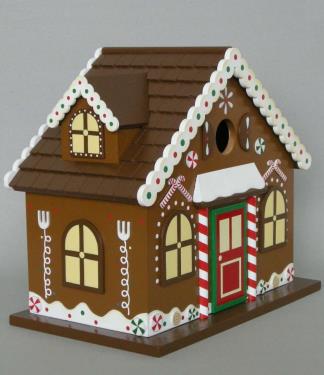 Home Bazaar HB-8001 Gingerbread Cottage Birdhouse