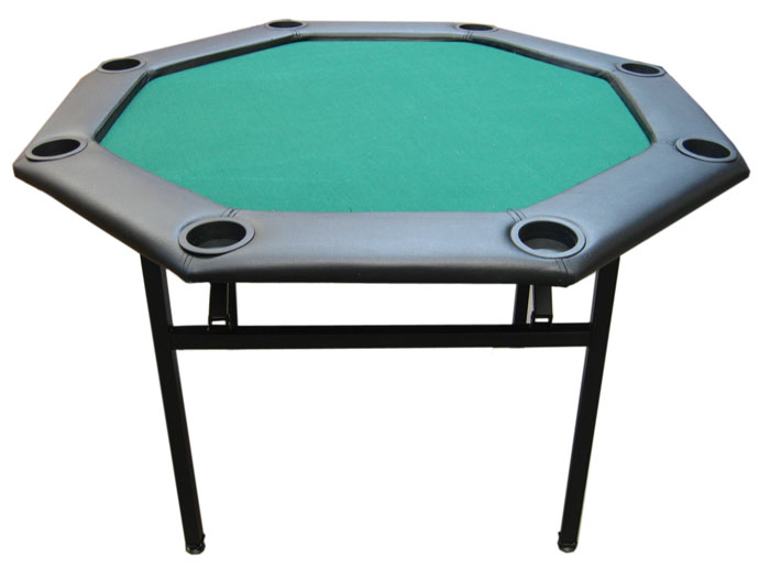 Poker Tables - 48 Inch Octagon Poker Table With Folding Legs