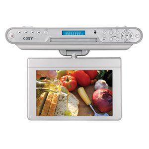 Under Cabinet Cd Player - Coby KTFDVD1093 10 Inch Widescreen Under The Cabinet DVD And CD Player
