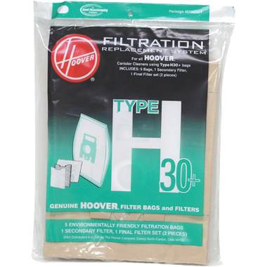 Hoover 40101001 Telios Vacumm Cleaner Bags and Filters