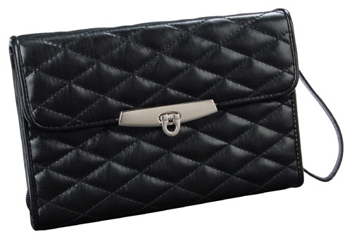 Mele 0062062M Faux Leather Jewelry Clutch in Black