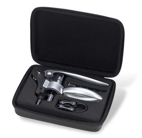 Picnic At Ascot 621 Barware -Deluxe Wine Opener - Black