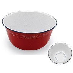Back to Basics PC17559 Large Metal Popcorn Bowl