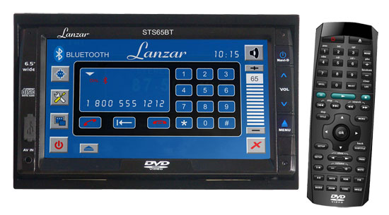 Sound Around STS65BT Street Vision Series 6.5 Inch InDash Double Din TFT LCD CD DVD Mp3 AM FMMPX Radio Touch Screen BuiltIn Bluetooth