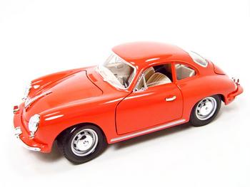 1:18 Diecast - 1961 PORSCHE 356B COUPE RED 1:18 DIECAST MODEL BBURAGO