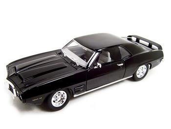 Diecast Pontiac - 1969 Pontiac Firebird Trans Am Diecast Black 1:18
