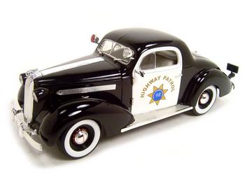 Diecast Pontiac - 1936 Pontiac Deluxe Police 1:18 Diecast Model