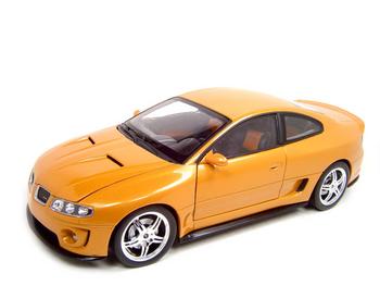 Diecast Pontiac - 2005 PONTIAC GTO RAM AIR 6 ORANGE 1:18 DIECAST MODEL