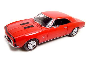 Ertl Diecast - 1967 Chevrolet Camaro SS350 ERTL Diecast Model Red 1:18