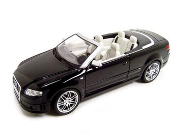 Diecast - 2008 Audi RS4 Convertible Black Diecast 1:18