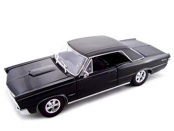 Diecast Pontiac - 1965 Pontiac GTO HT Black Hurst Diecast Model 1:18