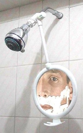 Zw01 Fogless Shower Mirror - White