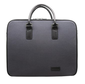 Aaron Irvin Design AACDZBNV Canvas Double Zip Bag Navy