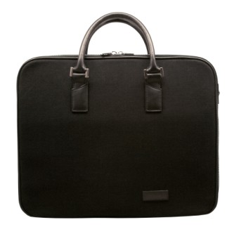 Aaron Irvin Design AACDZBBK Canvas Double Zip Bag Black