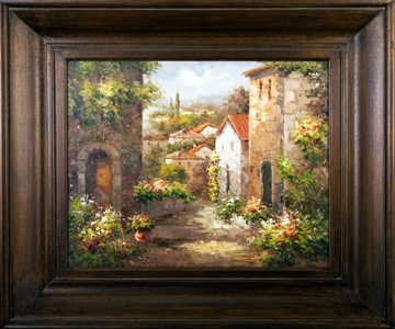 Artmasters Collection KM89508-69594 Afternoon in Provence II Framed Oil Painting