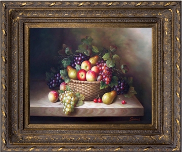 Ac69558-668dg Basket Of Fruits Ii Framed Oil Painting