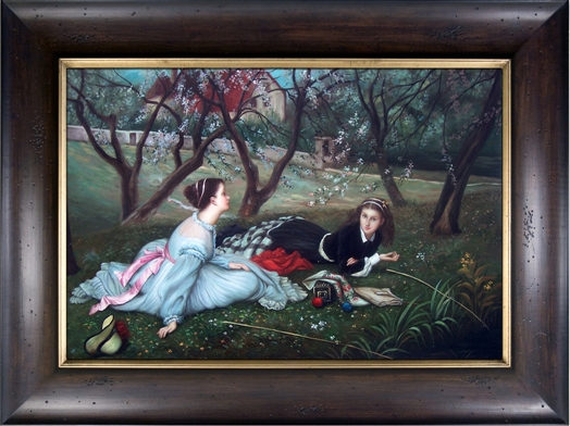 Leisure Time Framed Oil Painting