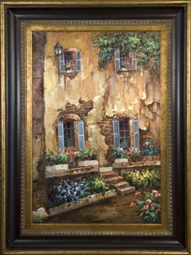 Artmasters Collection GE80896-670845 Life in Provence Framed Oil Painting