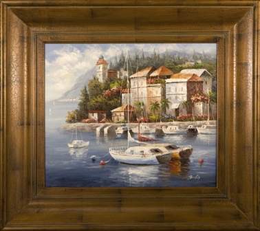 Ac68584-69591 Marina Del Sol Ii Framed Oil Painting