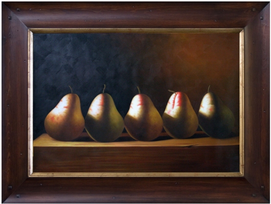 Pa89389-wt54 Pears Framed Oil Painting