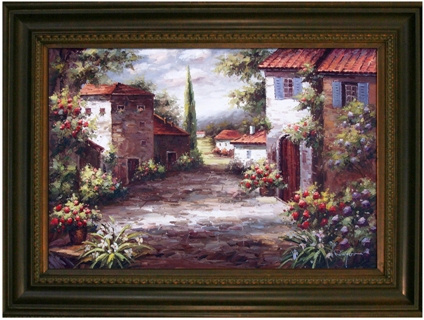 71452-67089 The Pathway Framed Oil Painting