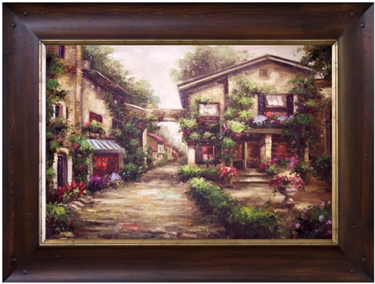 Pa88715-40g The Village Ii Framed Oil Painting