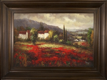 Ac42552-69594 Tuscan Afternoon Framed Oil Painting