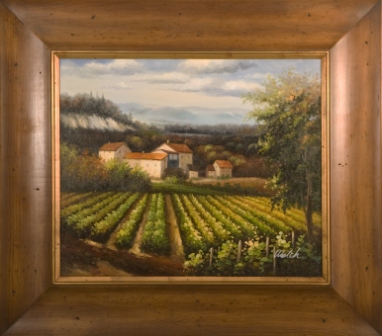 Artmasters Collection PA89011-WW54 Valley Afternoon II Framed Oil Painting