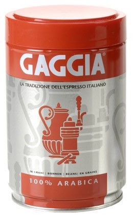 Gaggia GAWBARABICA Arabica Whole Bean Coffee - 8.8 oz Can - Case of 12