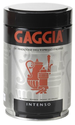 Gaggia GAWBINTENSO Intenso Whole Bean Coffee - 8.8 oz Can - Case of 12