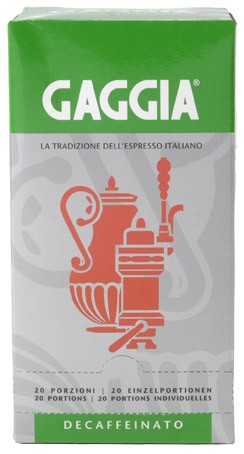 Gaggia GAPDECAF20 Decaf Pods - 20 Count - Case of 10