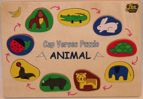 Lee Brothers Toys 1 Caps Verses Animal Puzzle