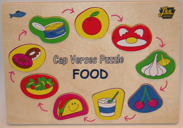 Puzzles - Lee Brothers Toys 2 Caps Verses Food Puzzle