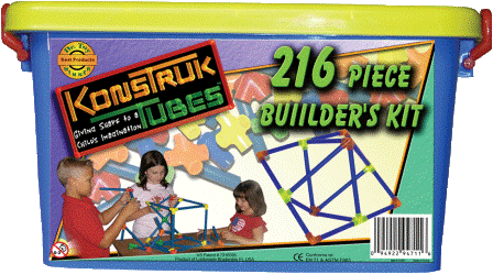 Lockmade 21601 KonstrukTubes 216 Piece Building Kit