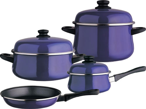 Magefesa 01BVDANUB07 Classic Danubio Enamel On Steel 7 Piece Cookware Set