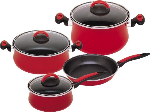 Magefesa 01BVPRADU07 Due Praga Enamel On Steel 7 Piece Cookware Set