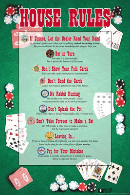 House Rules Poker Poster 24222