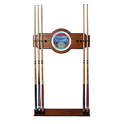 U.S. Coast Guard 2 Piece Wood and Mirror Wall Cue Rack