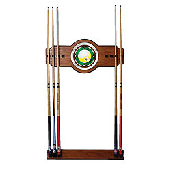 Nine Ball 2 Piece Wood And Mirror Wall Cue Rack
