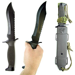 12 Inch Extra Sturdy Jungle King Hunting Knife with Sheath