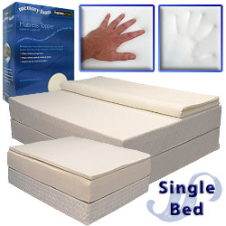 Memory Foam Beds - Memory Foam Mattress Topper For A Single Twin Bed