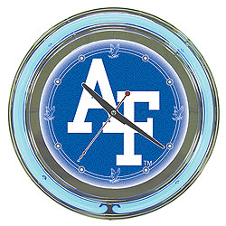 Air Force Neon Clock - 14 Inch Diameter