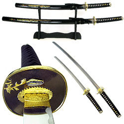 Master Dragon Samurai Sword Set with Display Stand