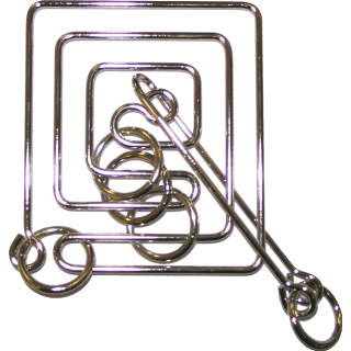 Brain Teaser Puzzles - Puzzle Master US12 Rat Race Wire Brain Teaser Puzzle