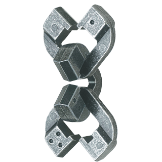 Brain Teaser Puzzles - Hanayama USHY19 Chain Cast Metal Brain Teaser Puzzle