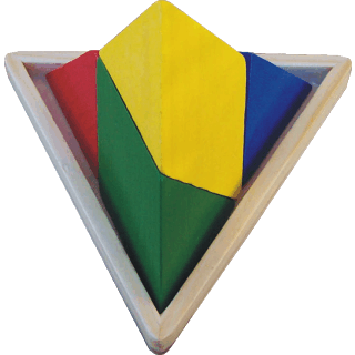 Puzzle Master USX2 Triangulator Wood Brain Teaser Puzzle