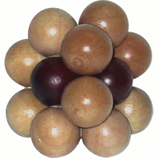 Wood Puzzles - Puzzle Master USX11 Atom Bomb Wood Brain Teaser Puzzle