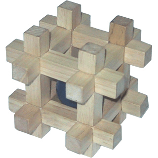 Wood Puzzles - Puzzle Master USX13 Invader Wood Brain Teaser Puzzle