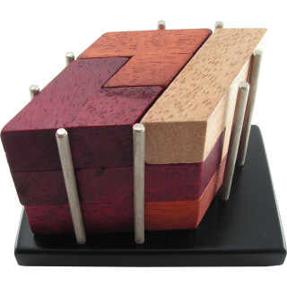 Puzzle Master USX18 Twisted Gem Wood Brain Teaser Puzzle