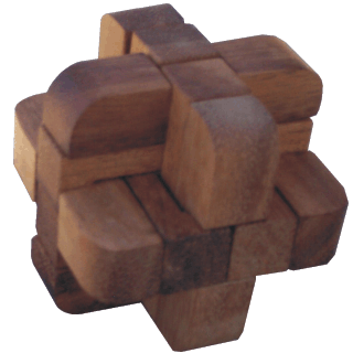 Wood Puzzles - Puzzle Master UST6 Riddler Wood Brain Teaser Puzzle